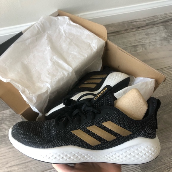 adidas fluidflow black gold